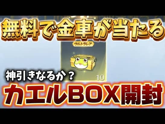 【荒野行動】金車が当たると噂のBOXを引いてみたらまさかの結果に！？【荒野の光】